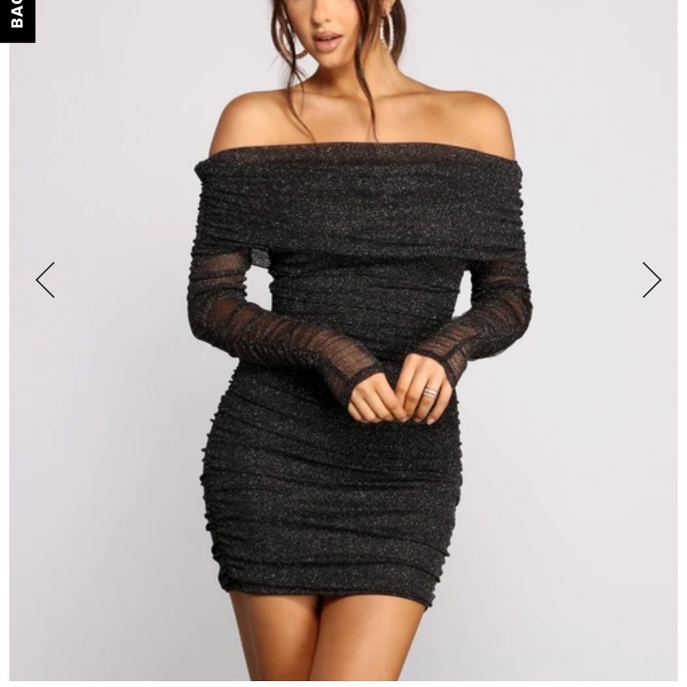 black sparkly dress